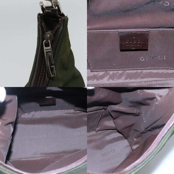 GUCCI Shoulder Bag Canvas Khaki 000 000 - Picture 11 of 12